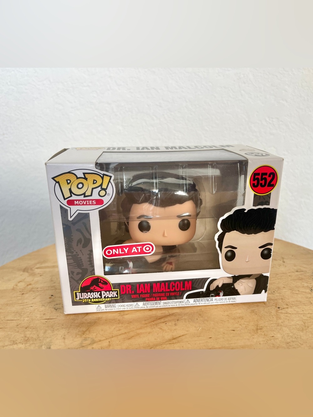 Funko POP! Movies 552 Jurassic Park 25th Anniversary Dr. Ian Malcom Vinyl Figure